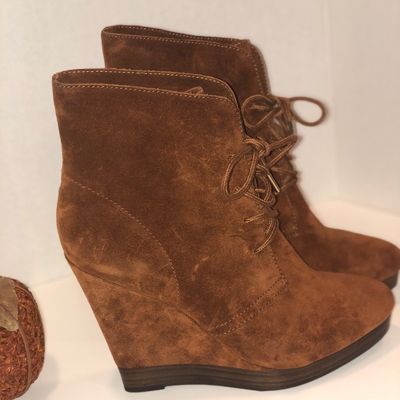 Michael Kors Suede Wedge Booties - Picture 4 of 7